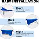 Trlyc 1 Pack 6FT Spandex Table Cloth - 72 x 30 Inch Rectangular Stretch Tablecloth, Wrinkle Resistant Scretch Table Cover for Wedding, Party, Banquet, Picnic, Outdoor Decoration (1Pcs,Royal Blue)