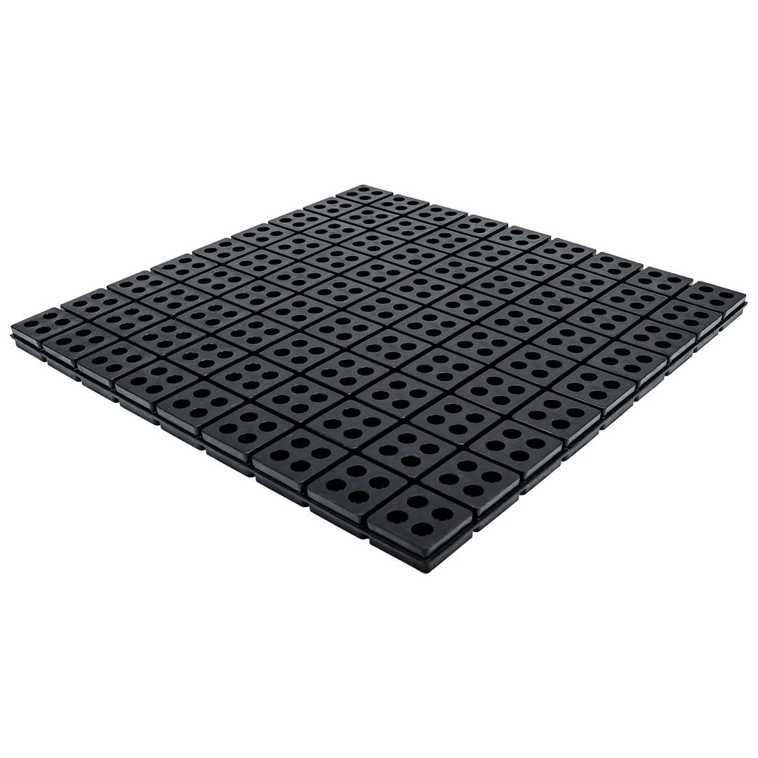 Forestchill Rubber Anti-Vibration Pad, 18" x 18" x 3/4" Heavy Duty Waffle Vibration Isolation Pad for HVAC, Air Compressor, Washer and Dryer, Air Conditioner Unit