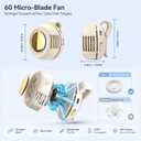 Portable Clip-on Fan Silent Bladeless Mini Fan