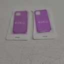 for iPhone 13 Case Clear, Neon Bright Vibrant Color, Transparent Jelly Protective Silicone Phone Case Design for Women Girly Cute, Thin Slim Fit Soft Flexible TPU Bumper, 2 Pack, Neon Purple 