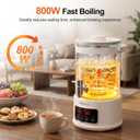 Kawu Electric Kettle, 7-in-1 Glass Water Boiler and Warmer with Infuser