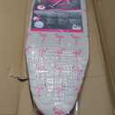 Mabel Home Ironing Board Made in Europe, Adjustable Height, Deluxe, 4-Leg, + Extra Cover, Easy Storage, 3 Different Model & Sizes (Flamingo (38" x 14"))