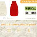 2 Pack Dog Sweaters for Small Dogs - Puppy Medium Warm Clothes in Winter, Turtleneck Pullover Design for Boy Girl Pet, Doggie, Cat, Kitten Chihuahua Bulldog Pug Beagles (2XL, Red, Beige) (XX-Large)