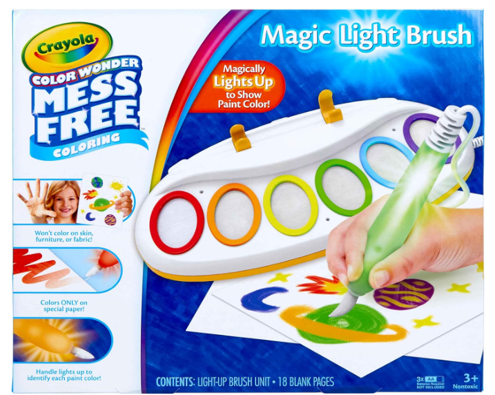 Crayola Color Wonder Magic Light Brush, Mess Free Painting Station for Kids, Easter Basket Essential & Stuffer, Easter Gift for Kids, Toddler Activity Toy, Ages 3+