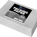 Bryco Goods Newsprint Packing Paper Sheets for Moving - 10lb - 320 Sheets of Newspaper Paper - Wrapping and Protecting Fragile Items, Box Filler, Shipping Supplies - 27" x 17" - Made in the USA