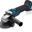 Cordless Angle Grinder for Makita 18V Battery, Angle Grinder with 3 Speed Adjustable 7000 RPM Brushless Motor, 3 PCS 4-1/2" Blades for Cutting, Griding, Polishing, etc. (Battery NOT Included)
