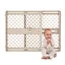 Toddleroo by North States - Supergate Ergo Baby Gate: Plastic Baby Gate for Stairs & Doorways - Adjustable Indoor Safety Gate - Made in USA - 26 to 42 Inches Wide - 26 Inches Tall - Sand