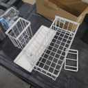 Cisily Sponge Holder for Kitchen Sink, Sink Caddy Organizer with High Brush Holder, Kitchen Countertop Organizers and Storage Essentials, Rustproof 304 Stainless Steel (Cream, 9.25″)