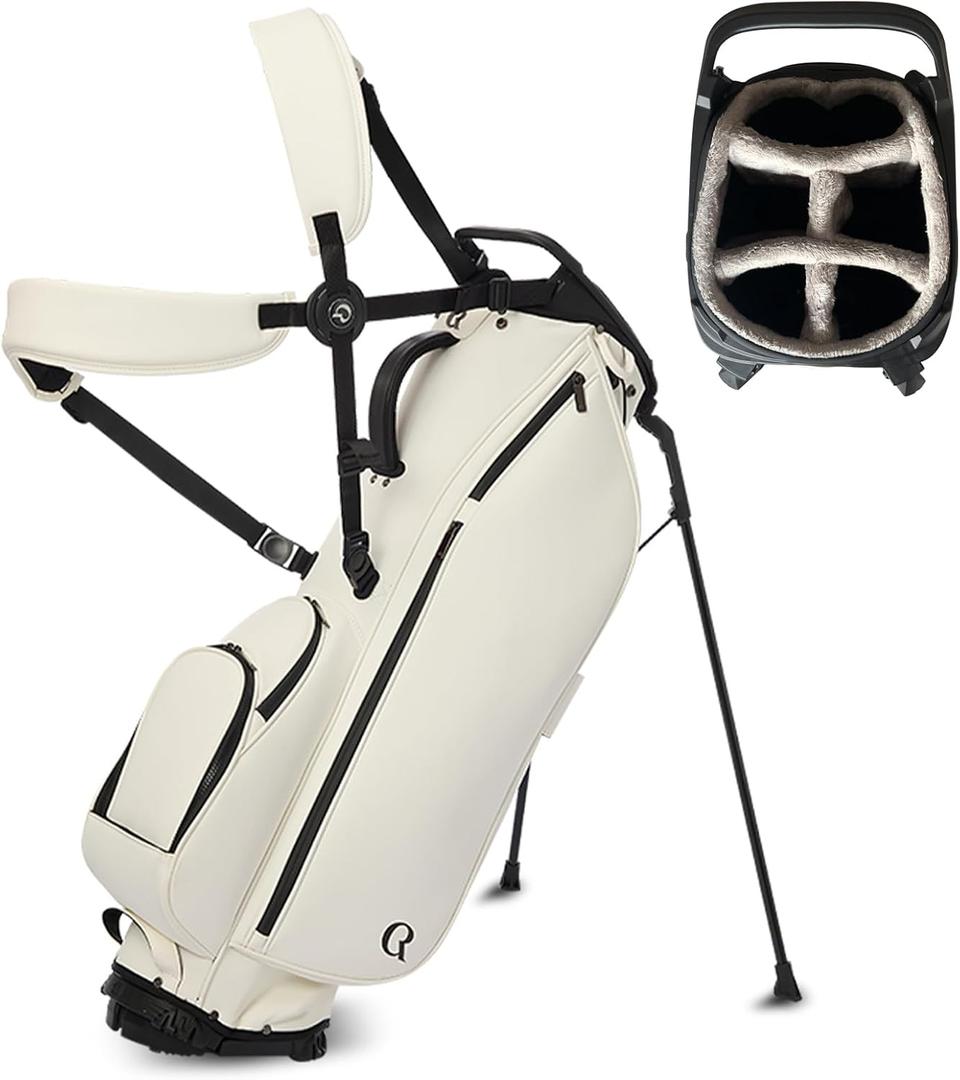 Lightweight 5-Way Golf Stand Bag Waterproof PU with Cooler