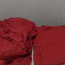 Amazon Basics Lightweight Super Soft Easy Care Microfiber 4-Piece Bed Sheet Set with 14-Inch Deep Pockets, King, Burgundy, Solid