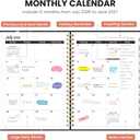 2 x ZOTIA Academic Planner 2026-2027, Monthly & Weekly Jul 2026-Jun 2027 | Starlit Garden, 6.3" x 8.5" Calendar Planner for Women, Hardcover Pretty Organizer for Women, School Office Home Supplies