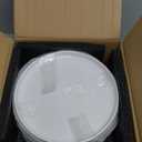 Sweese 10 Inch Porcelain Dinner Plates, White, Set of 6 - Microwave, Oven, Dishwasher Safe, Scratch-Resistant