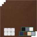 Carpet Tile 20 Pack 24 X 24 Self Adhesive Carpet Floor Tiles Anti-Slip Squares Peel and Stick Floor Tilel DIY Installation for Bedroom(Brown)