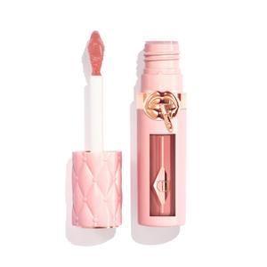 Charlotte Tilbury Big Lip Plumpgasm Lip Gloss - Gift Set Essential - Hydrating Plumper with Hyaluronic Acid & Heat + Ice Technology - Perfect for Pairing with Makeup Favorites (Fair/Medium - pink nude)