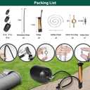 Upgraded 3PK Inflatable Pipe Plug Balloon Kit(2",3",4") with Fast Air Pump & Extension Hose, Rubber Sewer Test Balls with Safety Chain & Valve Tool for Plumbing Pressure Testing/Drain Blocking