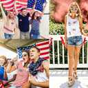 42 Pieces Independence Day Iron-On Patches 4th of July Patriotic Embroidered Applique Patches Iron on Patch American Flag Sew on Patches for Clothing Bags, Jackets, Jeans, Hats, Clothes DIY Decoration