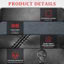 Motorcycle Saddlebag Lid Bra Covers PU Leather Saddlebag Speaker Lid Cover Waterproof Fit for Harley Touring Street Glide 2014-2022 (Black)