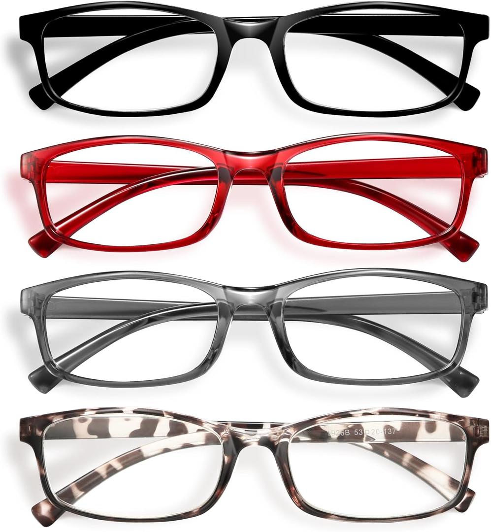 Gaoye +2.25 Multi Pack Reading Glasses - Blue Light Blocking Lenses, TR90 Frames, UV400 - Eyeglasses with Clear Vision