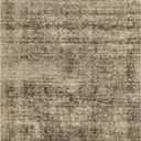 6x9 Low Pile Rug Stain-Resistant & Machine Washable Carpet for Living Room, Bedroom Vintage Floral Print Non-Slip Pet-Friendly Neutral Brown