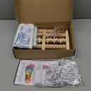 Wooden Foot Massager Roller with Reflexology Socks and Gloves Tools Set for Circulation, Pain Relief in Wide Feet, Health Promotion, Gift for Mom, Dad, or Elderly