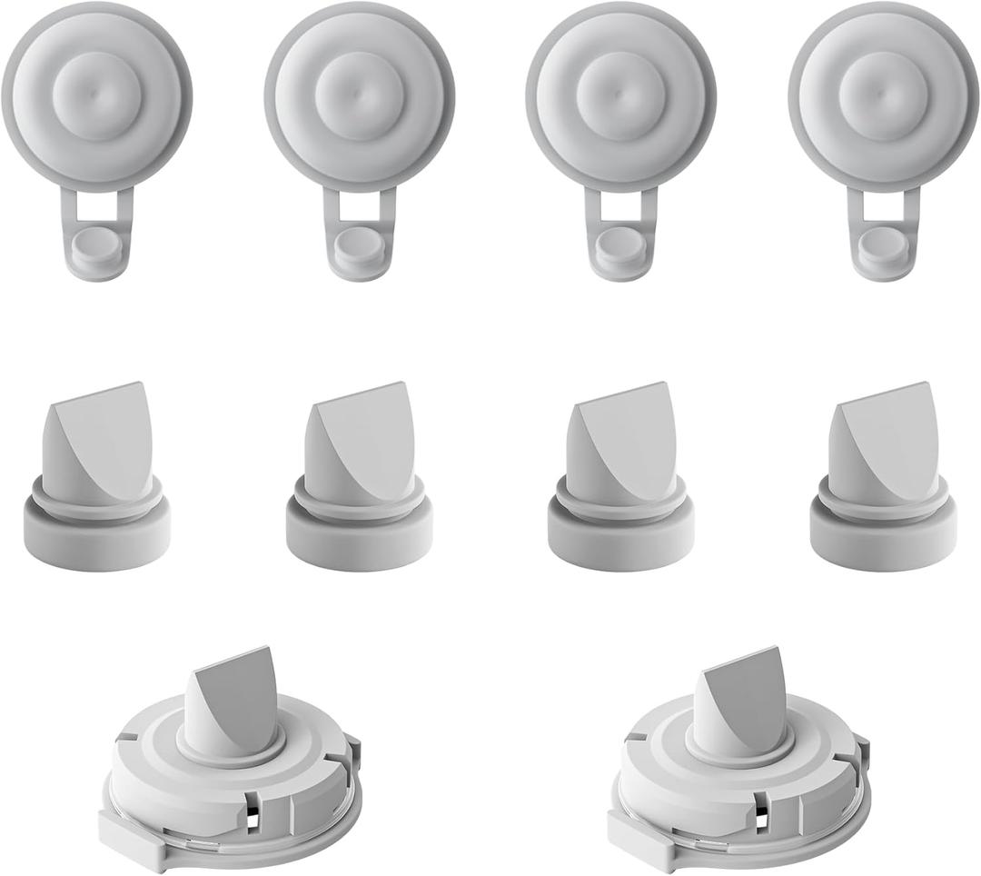 Replacement Pump Parts Compatible with Momcozy M9 Pump Parts Include 6PCS Duckbill Valves & 4PCS Diaphragms for momcozy m9 Replacement Parts (10PCS)