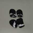 YAODHAOD Dog Shoes for Small Dogs, Puppy Dog Boots & Paw Protector for Winter Snowy Days, Anti-Slip Sole Dog Booties for Indoor Hardwood Floor 4PCS (Black,Size: 7)