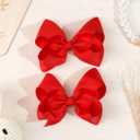 CLLOT 4.5" Hair Bows Alligator Clips Grosgrain Ribbon Girls Bows Hair Accessories for Girls Toddlers Kids and Teens