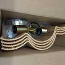 21 Rattan Light Fixtures Ceiling Light Wicker Boho Chandelier with Hand Woven Brushed Brass Finish Flower Shade for Kids Room Bedroom Laundry Room Cloak Room 5-Light