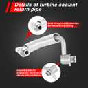 2 x MUNIK 11538663517 Turbocharger Coolant Line for BMW 1 2 3 4 5 Series X1 X3 X4 X5 X6 Z4 125i 220i 320i 328i 420i 428i 520i 528i sDrive20i xDrive20i Replace# 11537588936 11538626655 11538853293 667-553