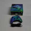 PDP Gaming REMATCH Enhanced Wired Gaming Controller: Licensed Xbox Series X|S Gamepad, Xbox One, PC, Mappable Back Buttons, Customizable Triggers, Audio Control, Companion App: Glitch Green/Blue