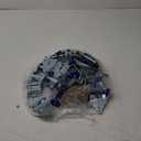 Lounsweer Garage Door Rollers Hinges Set Bracket Screw Wire Rope Replacement Parts Blue Nylon Wheels Quiet High Load 6200RS Seal Roller Hardware Tune Up Kit for 16 x 7", 18 x 7" Door