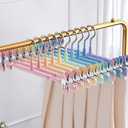 SLMT Skirt Hangers with Clips 21 Pack Pant Hangers for Women and Men Metal Clip Hangers for Shorts