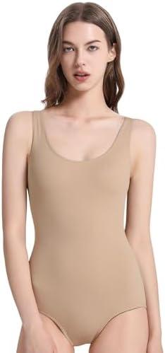 Spoxiyue Women's Ballet Tank Leotards Ballet Dancewear Scoop Neck Bodysuit Women's Team Basic Tank Leotards, Small