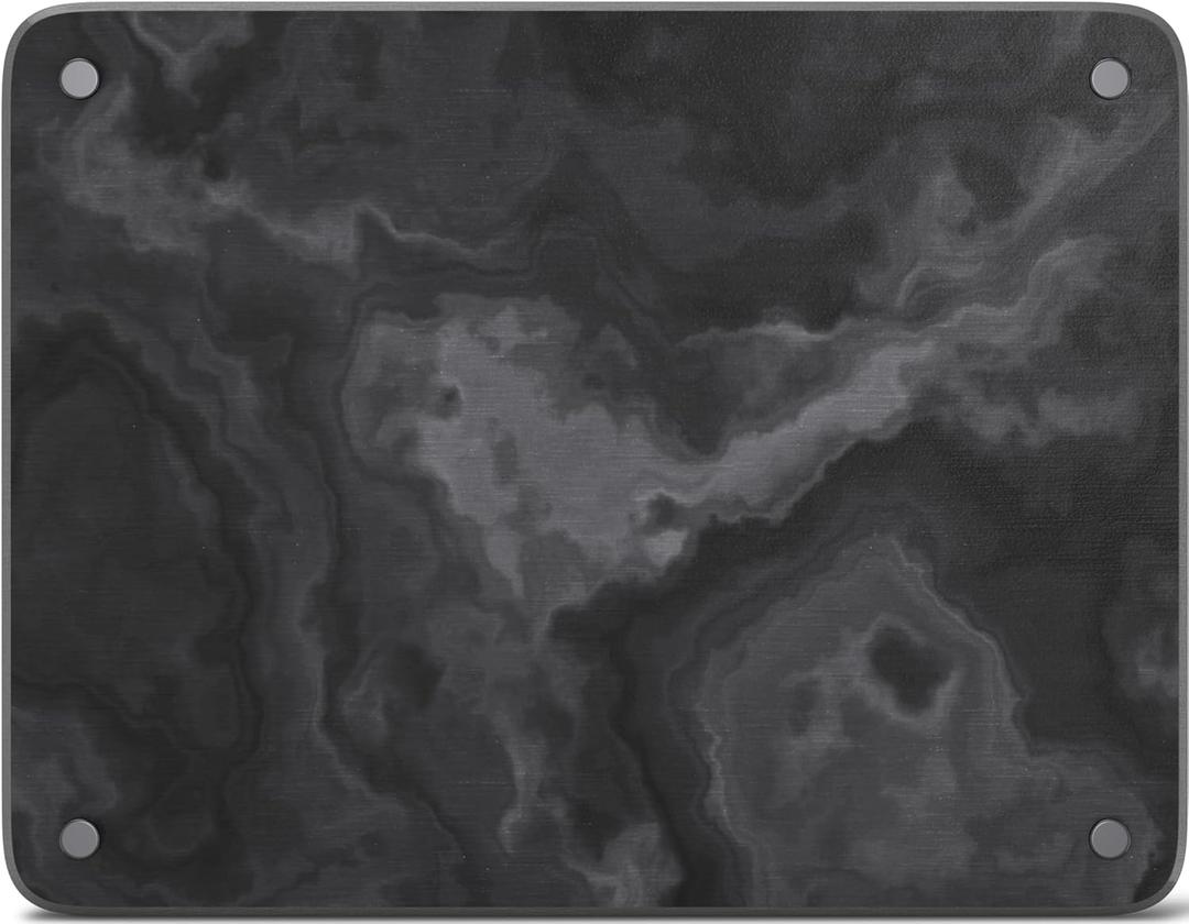Large Black Marble Stone Dish Drying Mat for Kitchen Counter 17 x 13 inch, Includes Cleaning Supplies, Quick Drying Diatomaceous Earth Stone Mats, Fast Drying Board For Cups Dishes and Bottles
