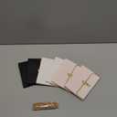 NADUSEP 6pcs Flower Paper Gift Box, Bouquet Storage Bucket Florist Handbag with Metal Chain Gift Case, Flower Boxes for Arrangements Wedding Valentine's Mother's Day Birthday Bridal Shower Graduation Anniversary Thanksgiving Christmas (Black Pink White)