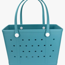 Lightweight Rubber Beach Bag X Large Tote Bag for Waterproof, Durable Open Handbag for Boat Pool Sports Gym