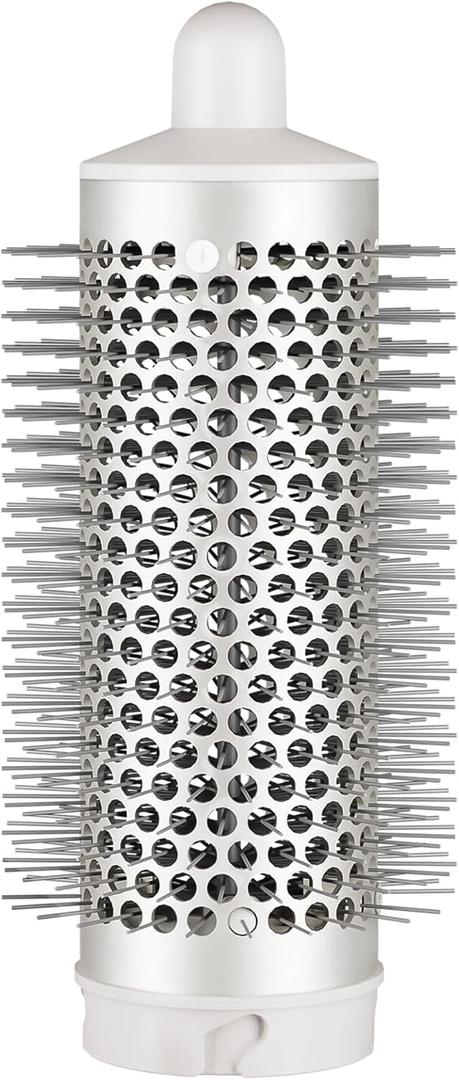 Round Brush Attachment for Shark FlexStyle Attachments, Normal Oval Round Volumizing Brush Styling for Straight, Wavy, Curly, and Coily Hair, Sliver