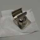 Shower Head Holder All Metal Handheld Shower Wand Bracket Adhesive Shower Wall Mount Holder Brass Shower Spray Holder Brushed Nickel, Drill Free Glue Installation