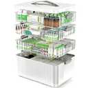 ARSTPEOE 4-Tier Medicine Organizer - Portable Medicine Cabinet with Handle