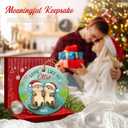 10 x Otter Couple Christmas Ornament 2025 - Love Like No Otter Ceramic Ornament for Christmas Tree, Couple Gifts for Him & Her, Newlyweds, Just Married Keepsake, Ideas