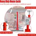 Basement Floor Jack House Jacks for Leveling, 18-36" Hight Range Pole Jacks