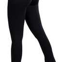 Sunzel High Waist Mini Flared Leggings for Women, Tummy Control Casual Flare Yoga Pants for Yoga Workout Gym (X-Large, Black)