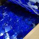 COKAOBE LiteGrid Series Shimmer Wall Backdrop - 36Pcs Blue Square Sequin Shimmer Backdrop Panels, Photo Backdrop for Birthday, Anniversary, Wedding, Graduation and Party Decoration (6x6ft)