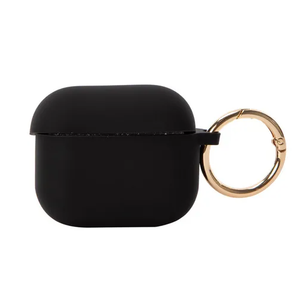 Hype Silicone Airpods Case Cover  Protective Shockproof & Dustproof AirPod Cover Case with Keychain - Plain & Marble Designs Compatitble with AirPods 3rd Gen and AirPods Pro