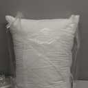 Three Geese White Goose Feather Cotton Pillows Standard Size Set of 1- Soft 600 Thread Count 100% Cotton, Medium Firm,Soft Support Surround Fill Cotton