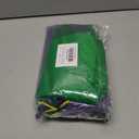 3 Piece Tulle Tutu Costume Set for Women Include Striped Knee Socks, 3 Layered Tulle Tutu Skirt, Pom Pom Headband (Adult, Green)