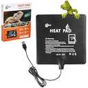 Reptile Heat Pad 7.9x7.9Inch 12W Under Tank Terrarium Heating Mat, Reptile Heat Mat, Reptile Heating Pad for Turtle, Lizard, Hermit Crab, Frog, Snake ﻿