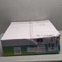 CACI Mall RGB Ceiling Fan with Lights and Remote, Low Profile Flush Mount Modern Bladeless Smart Ceiling Fan for Bedroom Kids Room Living Room, 19 Inch, White