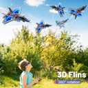 Foam Remote Control Airplanes RC Planes for Kids Adults 14+, RC Airplane Fighter Jet with Light, 360 Flip Fighter Jet Toys, Stunt Roll, Airplane Toy Gifts for Kids Boys, 7 x 2.7 x 9.8 inches