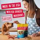 Charlee Bear Crunch Grain Free Dog Treats, Bacon and Blueberry, 8 Ounce Resealable Bag, Low Calorie Training Treats for Dogs, Limited Ingredient, Healthy, Crunchy Dog Snacks, Made in USA